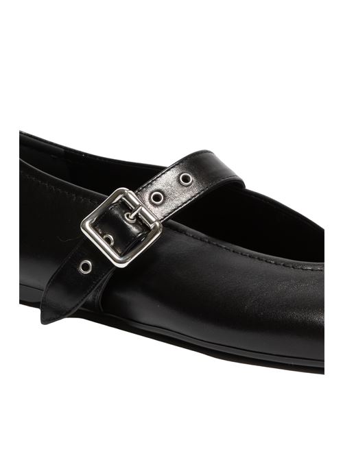 leather ballerina flat GUGLIELMO ROTTA | 52630002SHAKILABLACK
